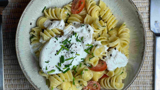 Pasta mit Limoncello-Frischkäse-Soße